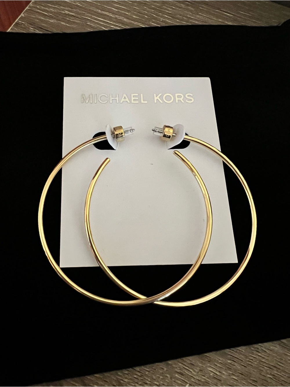 Michael Kors Shiny Gold (stainless steel) Large Hoop Earrings